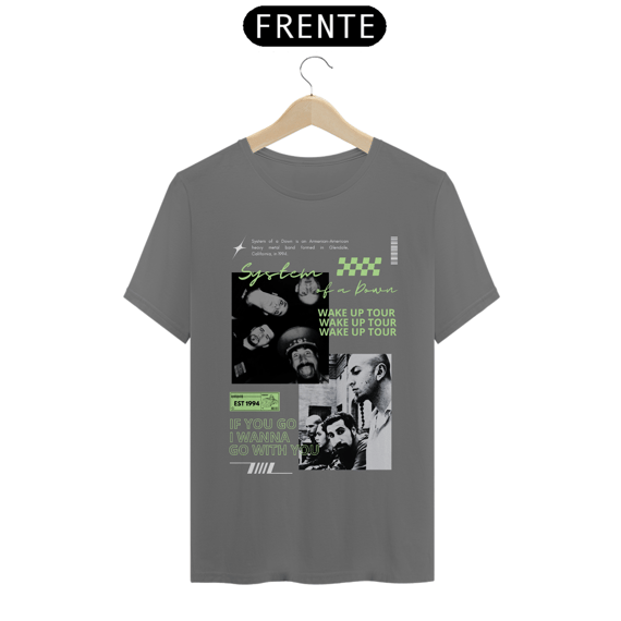 Camiseta Estonada System Of a Down Wake Up Tour