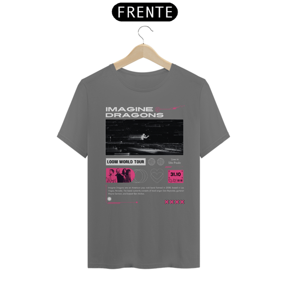 Camiseta Estonada Imagine Dragons São Paulo 31.10