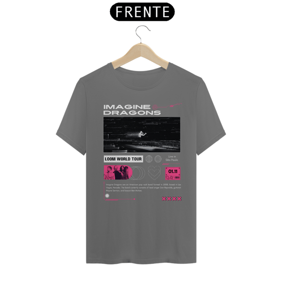 Camiseta Estonada Imagine Dragons São Paulo 01.11