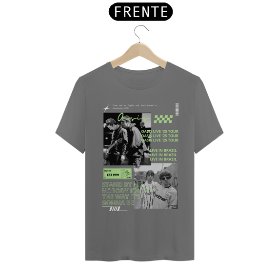 Camiseta Estonada Oasis Live in Brazil