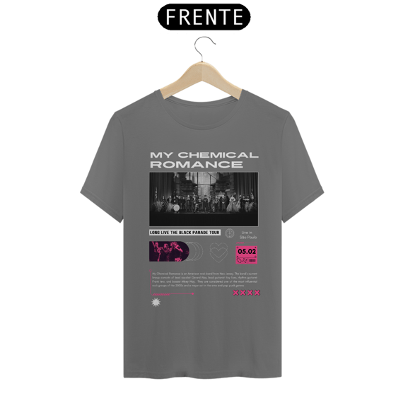 Camiseta Estonada My Chemical Romance São Paulo 05.02