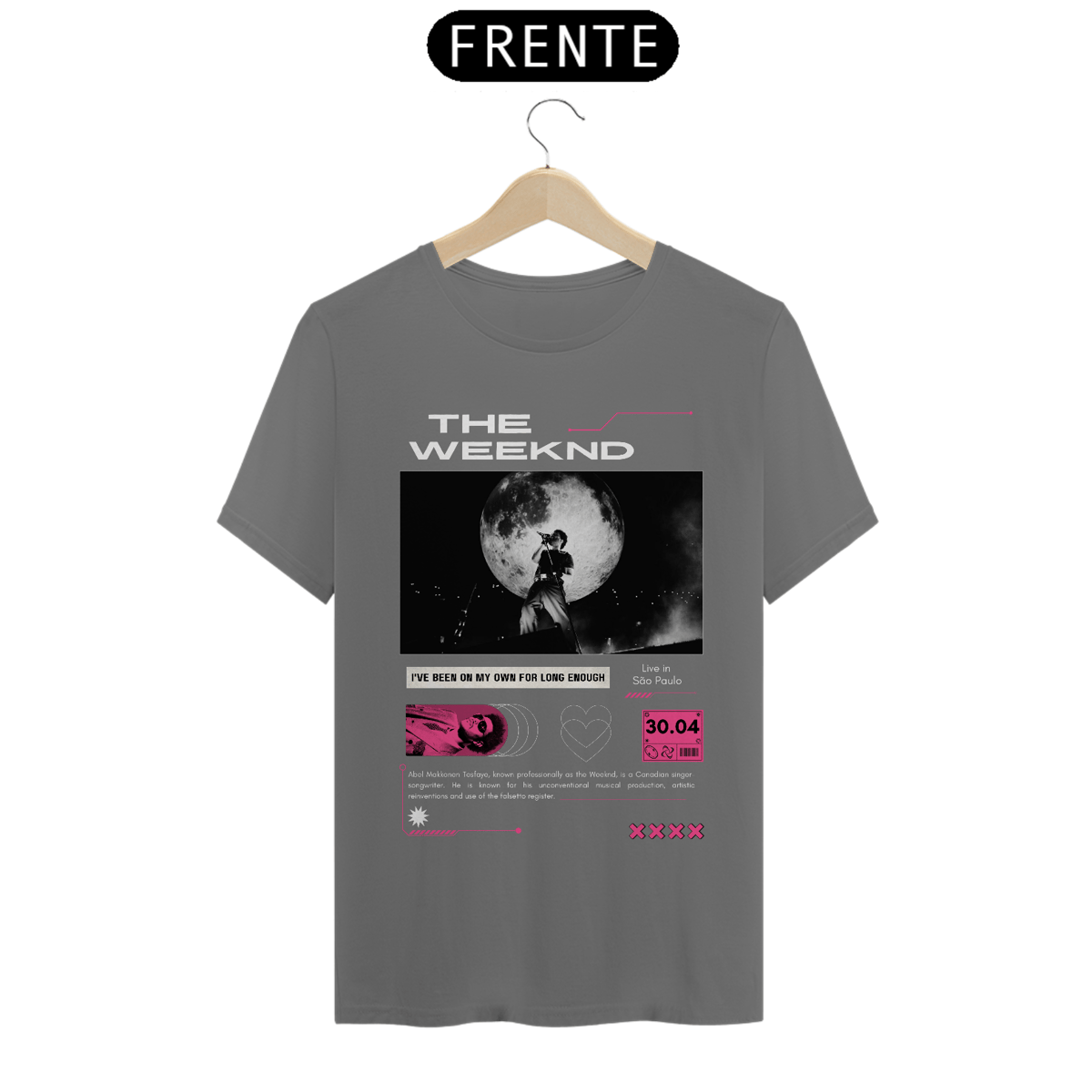 Nome do produto: Camiseta Estonada The Weeknd Live in São Paulo 30.04