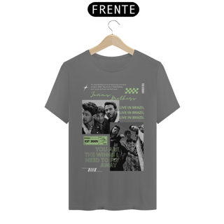 Nome do produto Camiseta Estonada Jonas Brothers Live in Brazil