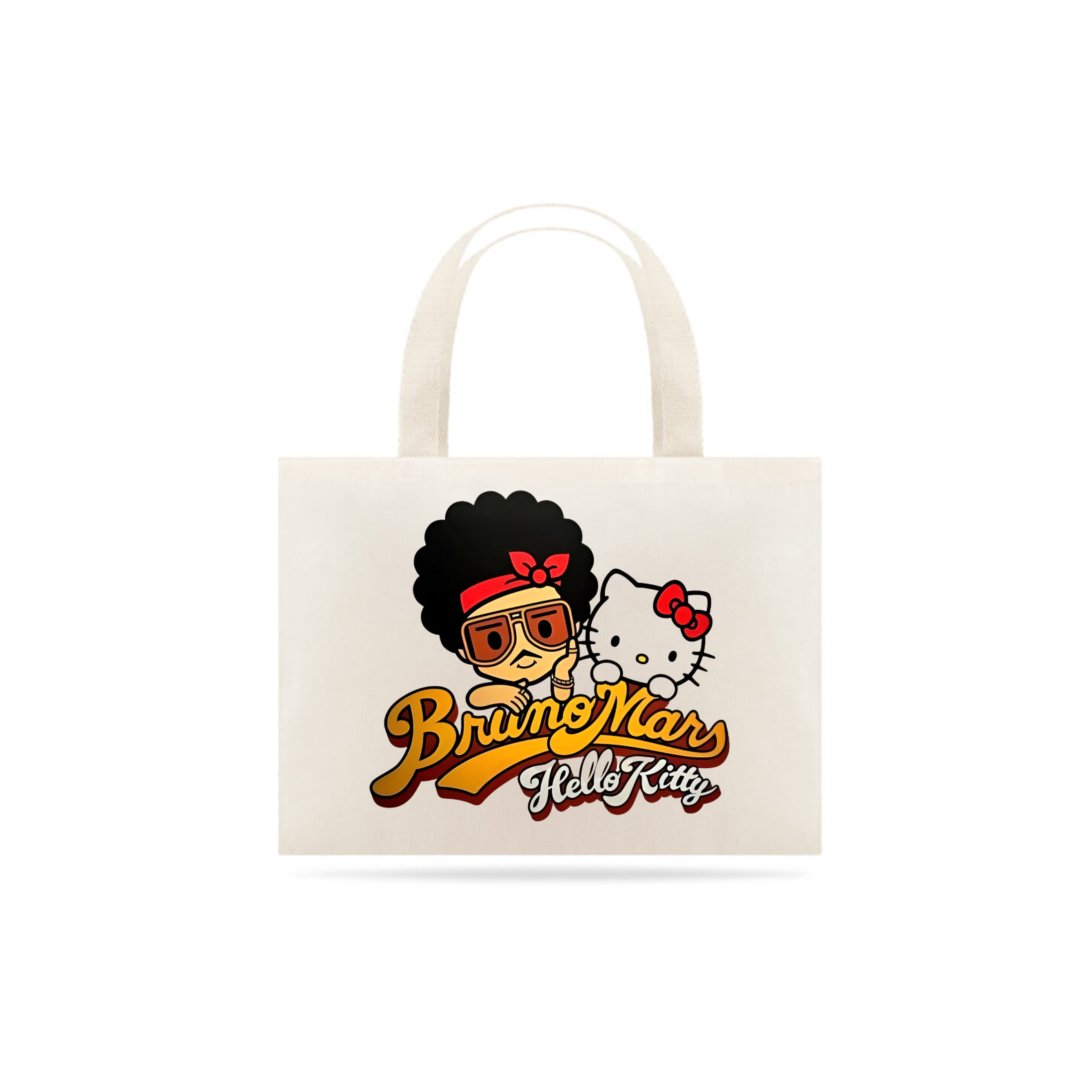 Ecobag Bruno Mars x Hello Kitty