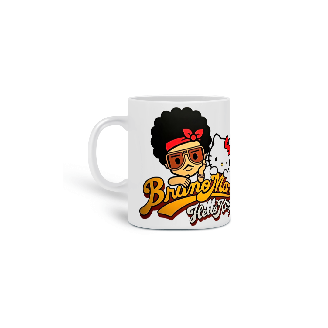 Caneca Bruno Mars x Hello Kitty