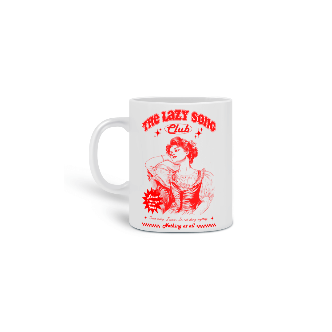 Caneca Bruno Mars The Lazy Song Club