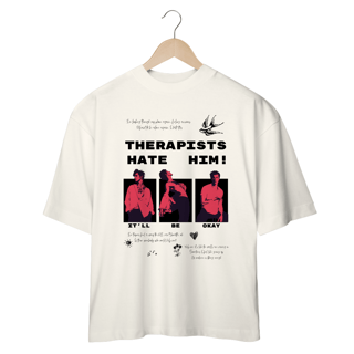 Nome do produto Camiseta Oversized Shawn Mendes Therapists Hate Him!