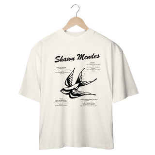Nome do produto Camiseta Oversized Shawn Mendes Songs