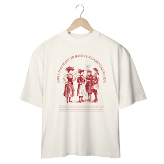 Nome do produto Camiseta Oversized Cyndi Lauper Girls Just Want To Have Fun-damental Rights