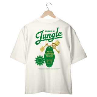 Nome do produto Camiseta Oversized Guns N' Roses Welcome to The Jungle (Estampa nas Costas) 