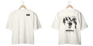 Nome do produto Camiseta Oversized Oasis Wonderwall (Estampa Frente e Costas)