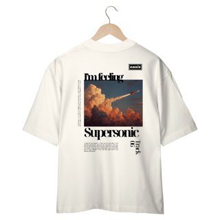 Nome do produto Camiseta Oversized Oasis Supersonic (Estampa nas Costas)
