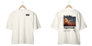 Nome do produto Camiseta Oversized Oasis Supersonic (Estampa Frente & Costas)