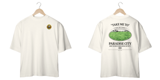Nome do produto Camiseta Oversized Guns N' Roses Paradise City (Estampa Frente e Costas)