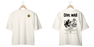 Nome do produto Camiseta Oversized Guns N' Roses Civil War (Estampa Frente e Costas)