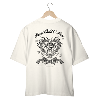 Nome do produto Camiseta Oversized Guns N' Roses Sweet Child O' Mine V2 (Estampa nas Costas)