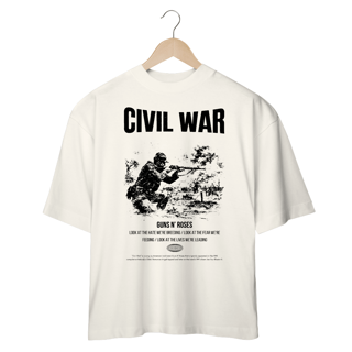 Nome do produto Camiseta Oversized Guns N' Roses Civil War