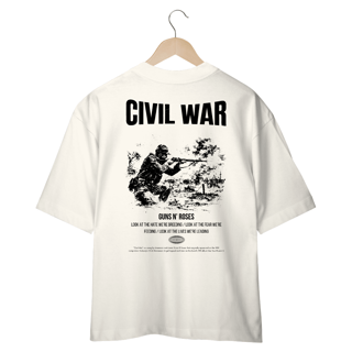 Nome do produto Camiseta Oversized Guns N' Roses Civil War (Estampa nas Costas)
