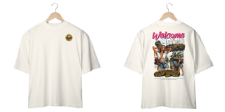 Nome do produto Camiseta Oversized Guns N' Roses Welcome to the Jungle V2 (Estampa Frente e Costas)