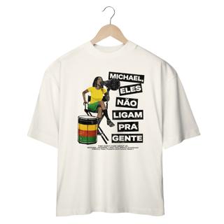 Nome do produto Camiseta Oversized Michael Jackson They Don't Care About Us