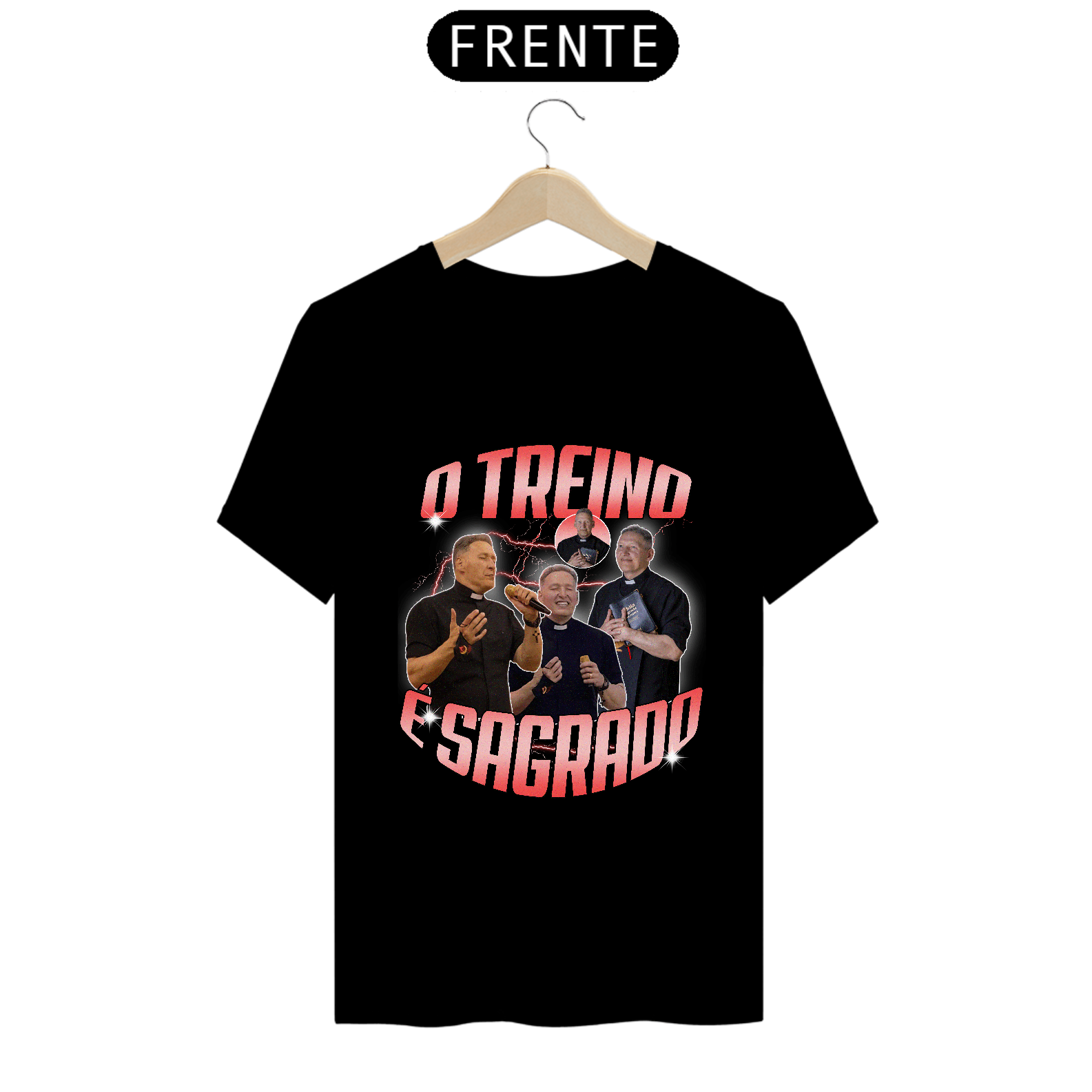 Camiseta O Treino é Sagrado (Estampa na Frente)