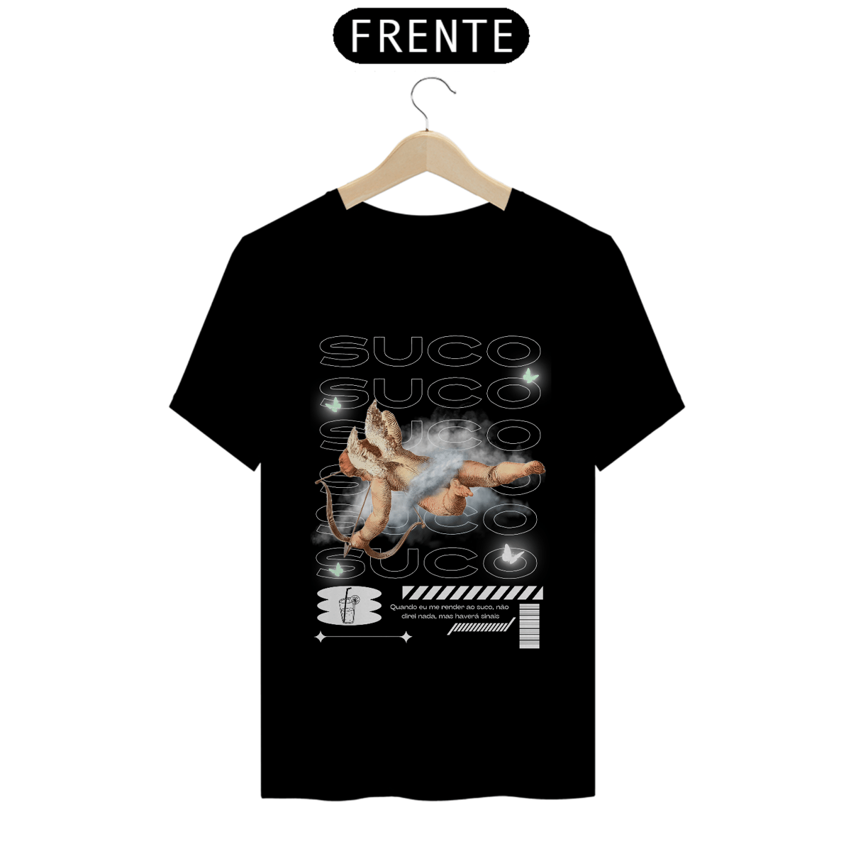 Nome do produto: Camiseta Me Render ao Suco (Estampa Frente)