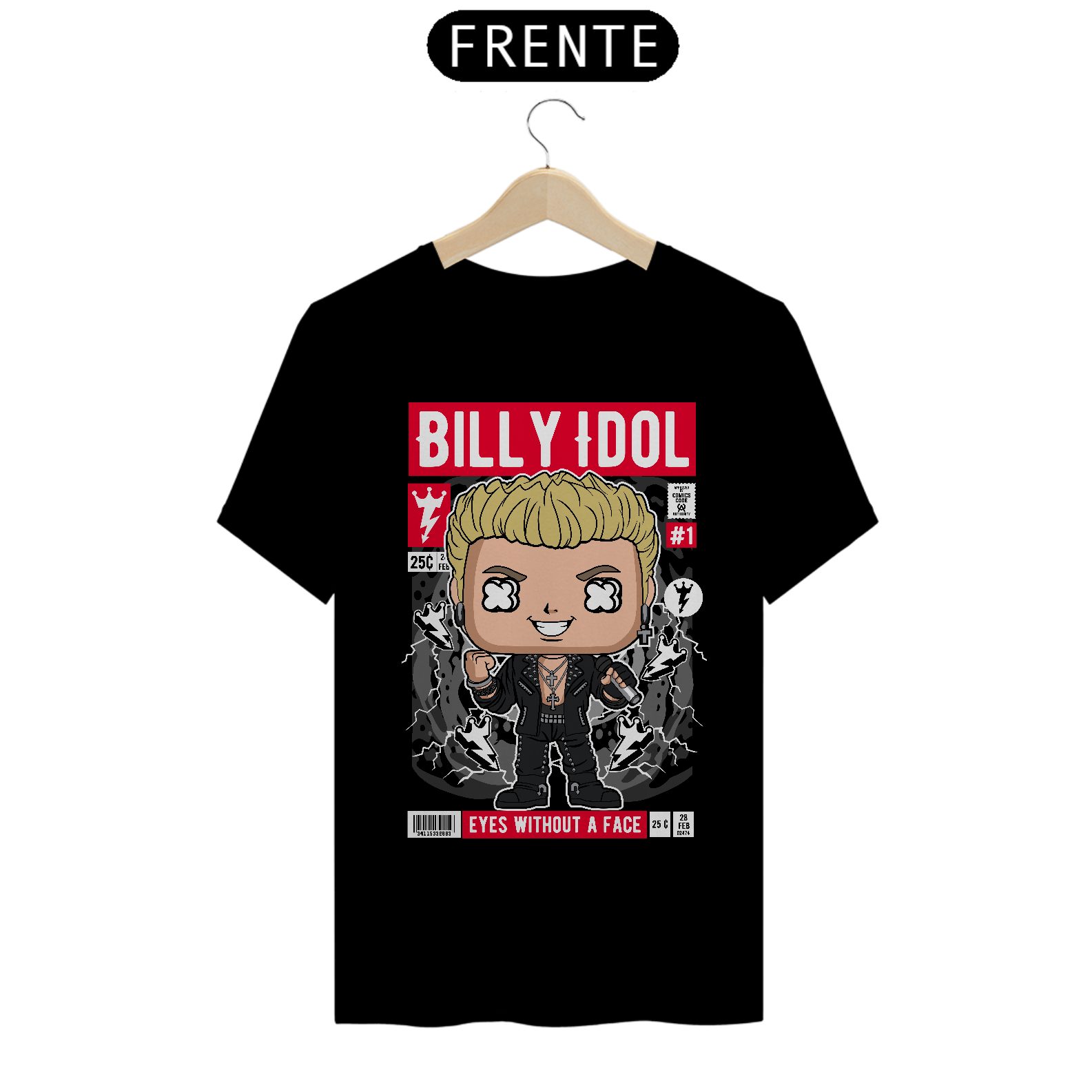 Camiseta Funko Pop Billy Idol