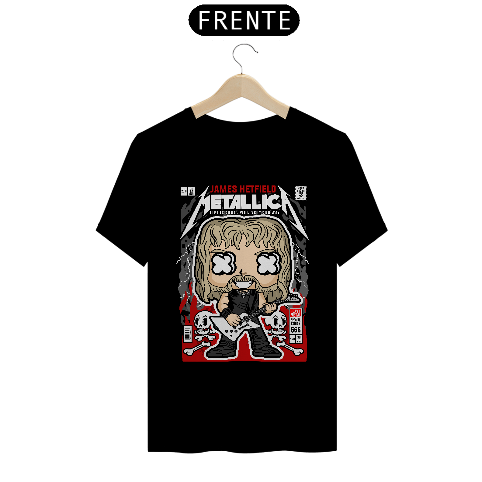 Camiseta Metallica Funko Pop