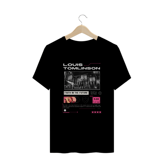 Camiseta Plus Size Louis Tomlinson 11.05 São Paulo