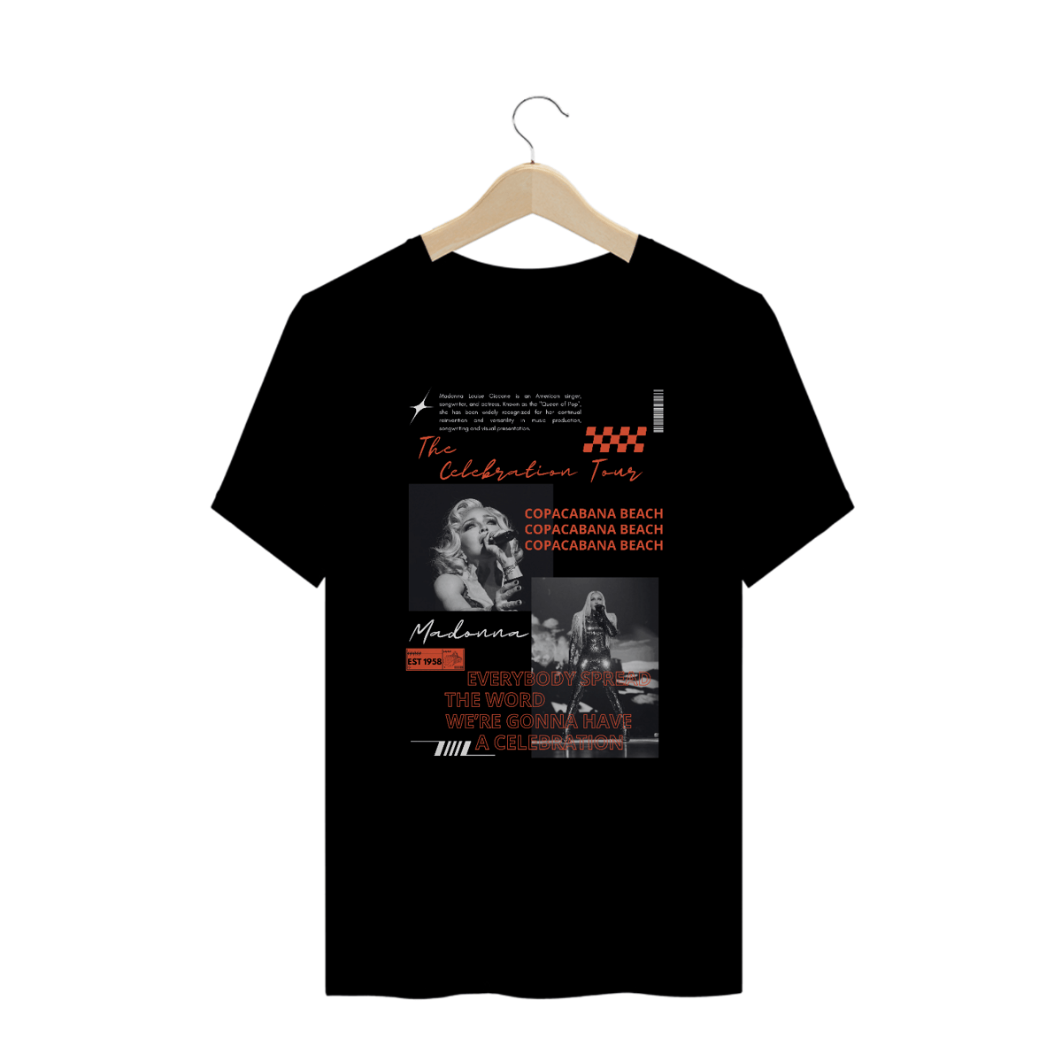 Nome do produto: Camiseta Plus Size Madonna The Celebration Tour