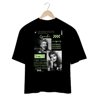 Nome do produto Camiseta Oversized Cyndi Lauper Live in Brazil