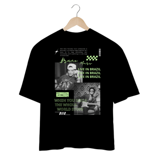 Nome do produto Camiseta Oversized Bruno Mars Live in Brazil