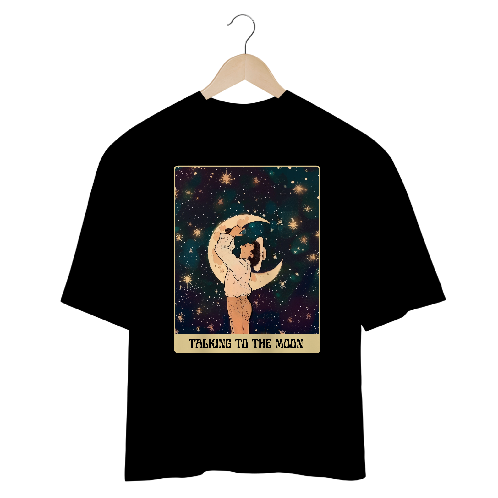 Camiseta Oversized Bruno Mars Talking To The Moon