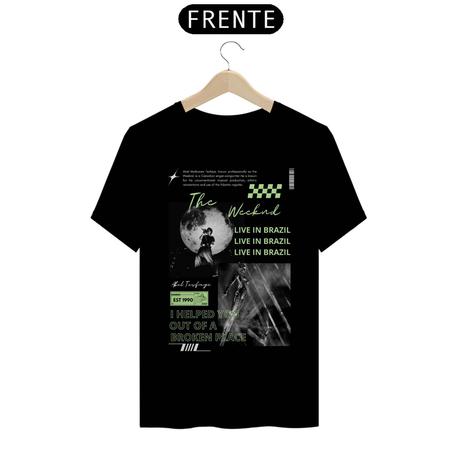 Camiseta The Weeknd Live in Brazil