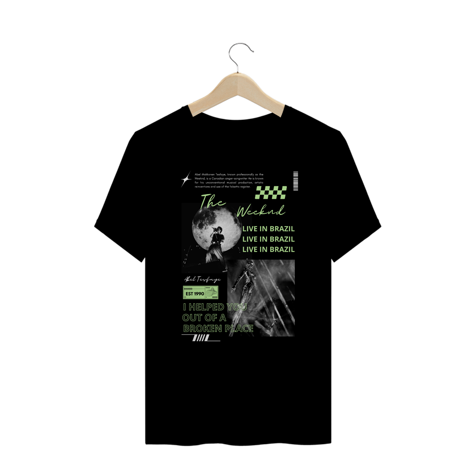 Camiseta Plus Size The Weeknd Live in Brazil