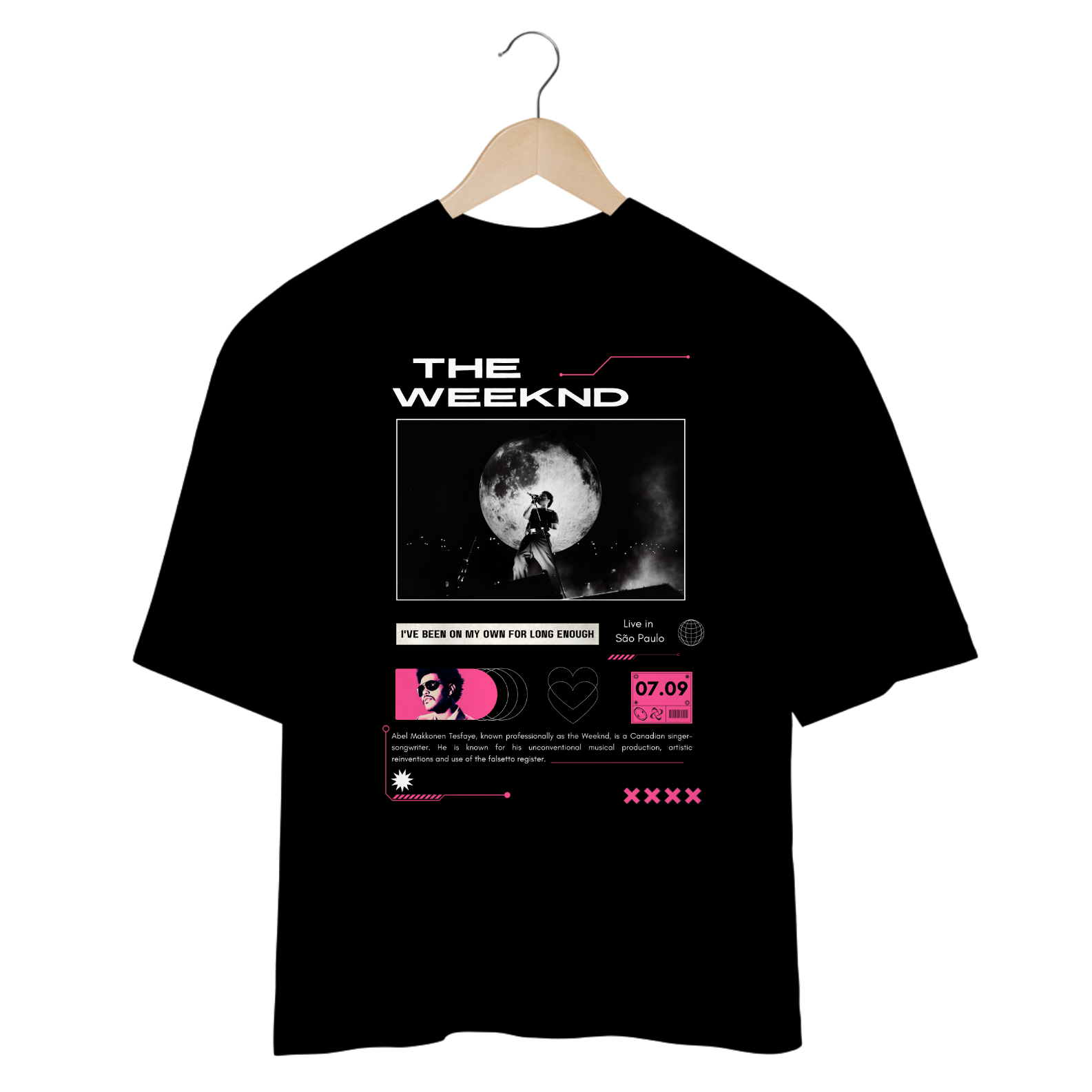 Camiseta Oversized The Weeknd 