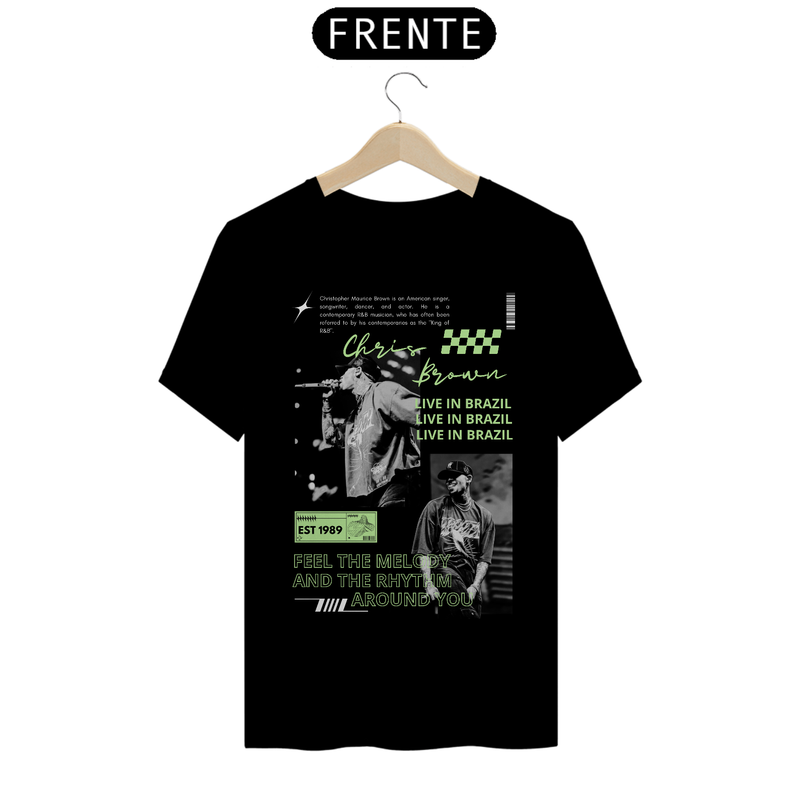 Camiseta Chris Brown Live in Brazil