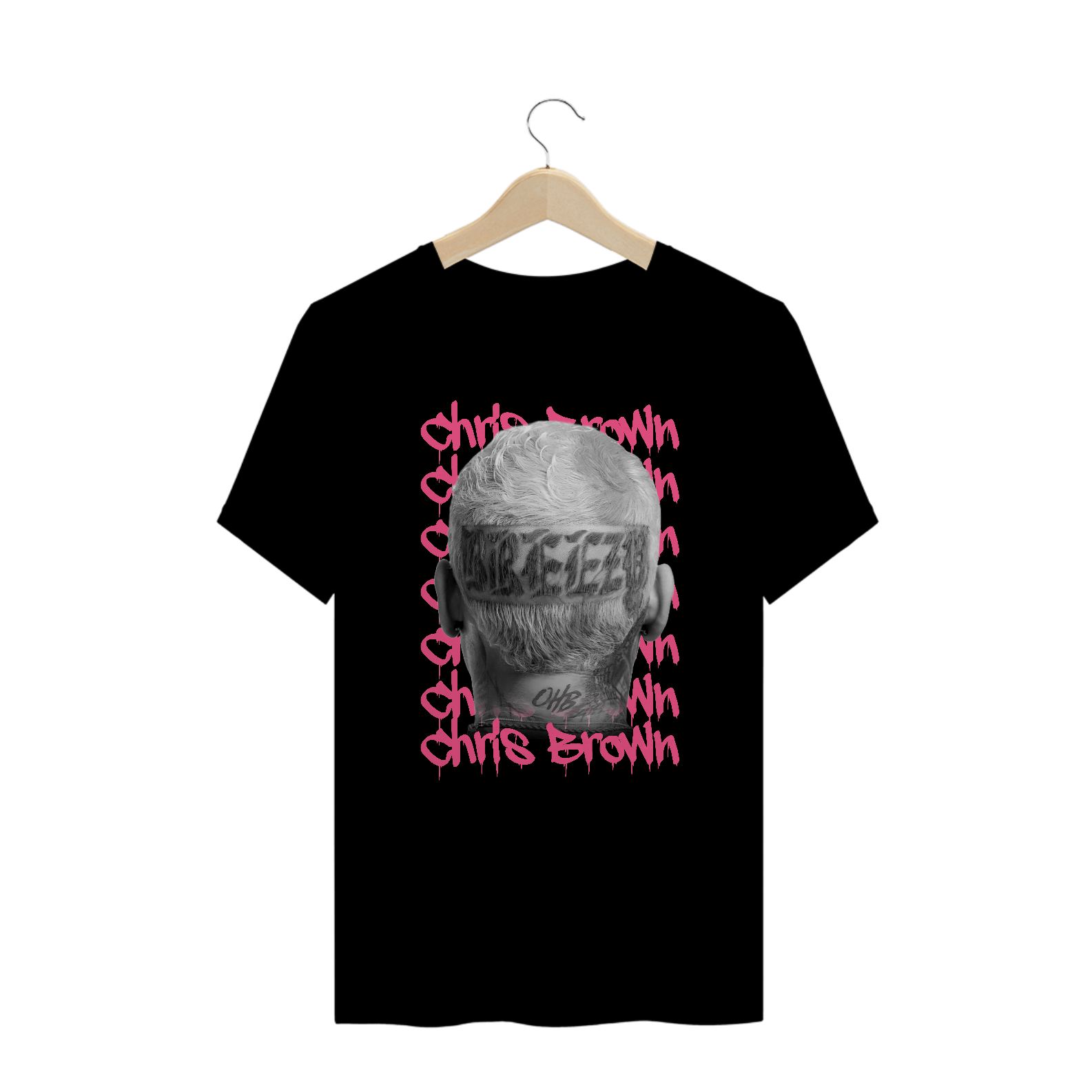 Camiseta Plus Size Chris Brown