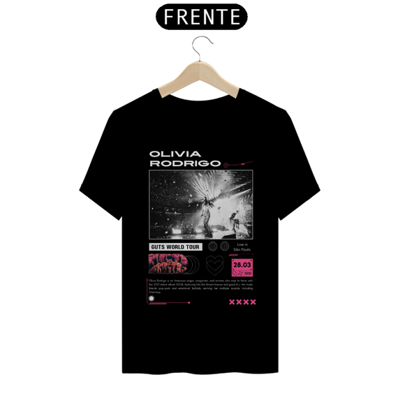 Camiseta Olivia Rodrigo 28.03 São Paulo