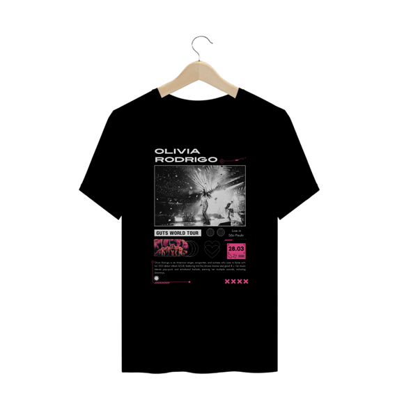 Camiseta Plus Size Olivia Rodrigo 28.03 São Paulo