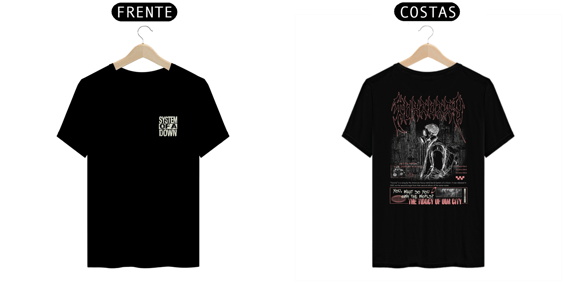 Camiseta System Of a Down Toxicity (Estampa Frente e Costas)