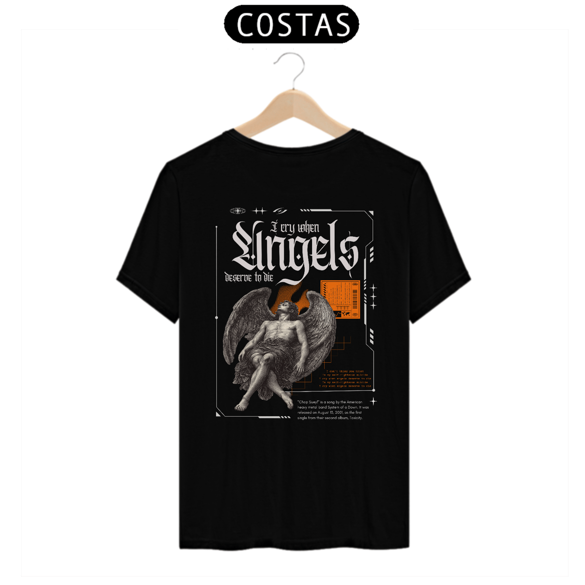 Nome do produto: Camiseta System Of a Down Chop Suey! (Estampa nas Costas)