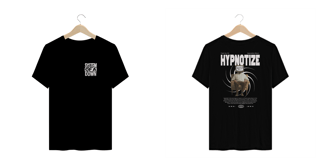 Nome do produto Camiseta Plus Size System of a Down Hypnotize (Preta, Estampa Frente e Costas)