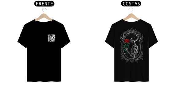 Camiseta System of a Down Lonely Day (...I wanna go with you / Estampa frente e costas)