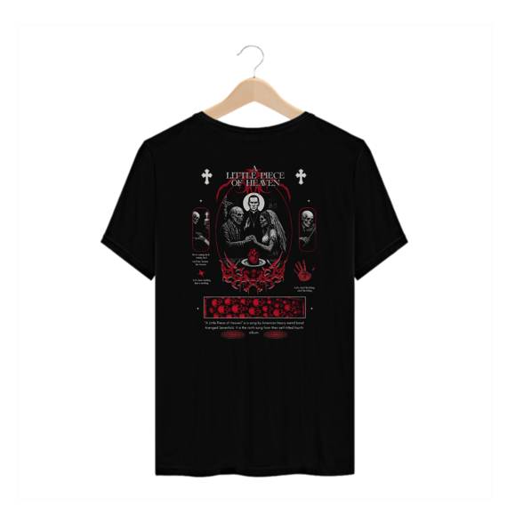 Camiseta Plus Size Avenged Sevenfold A Little Piece of Heaven (Estampa nas Costas)