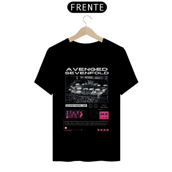 Camiseta Avenged Sevenfold São Paulo 04.10