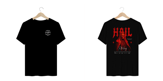 Camiseta Plus Size Avenged Sevenfold Hail To The King (Estampa Frente e Costas)