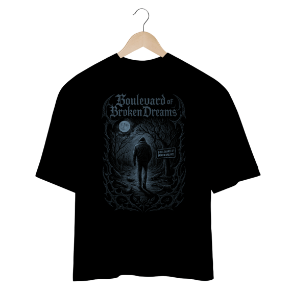 Camiseta Oversized Green Day Boulevard of Broken Dreams