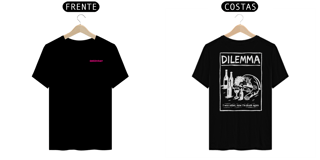 Nome do produto Camiseta Green Day Dilemma (Preta, Estampa Frente e Costas)