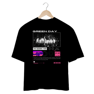 Nome do produto Camiseta Oversized Green Day Live in São Paulo 07.09